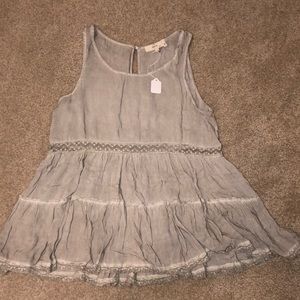 Adorable Gray Blouse Tank!